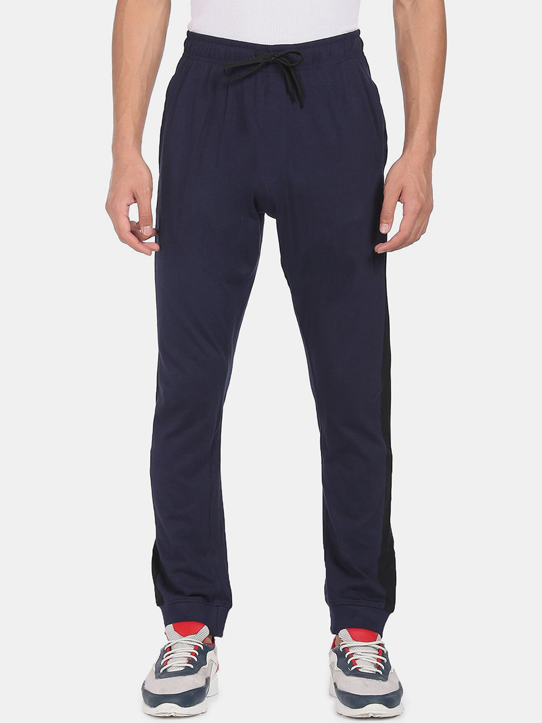 

Arrow Sport Men Blue Solid Straight-Fit Joggers
