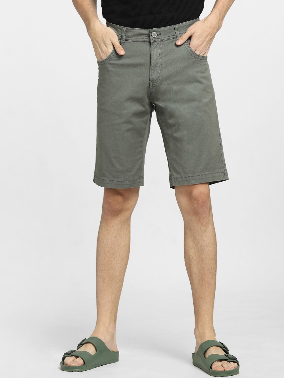 

Jack & Jones Men Low-Rise Shorts, Grey