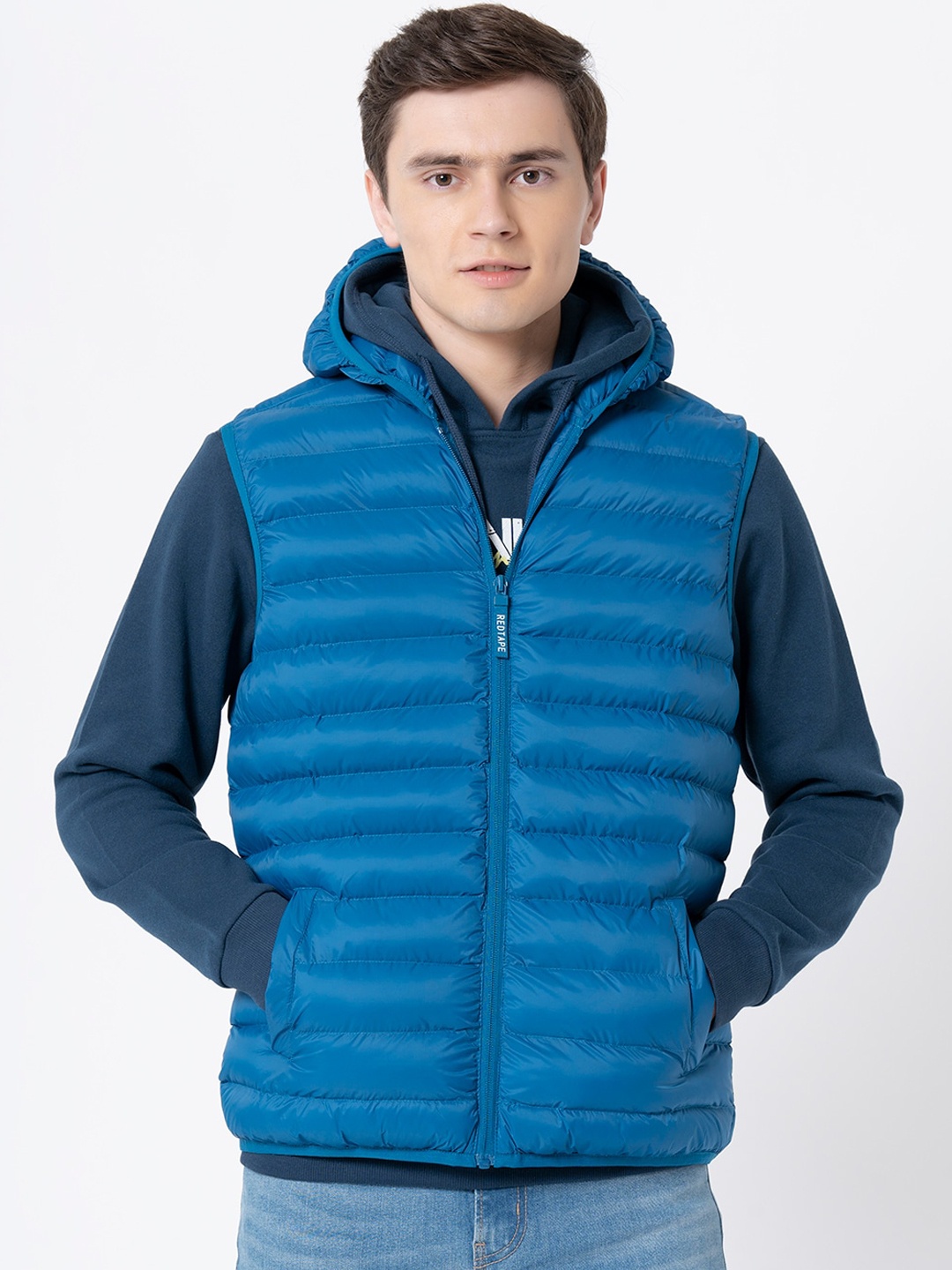 

Red Tape Men Blue Puffer Jacket