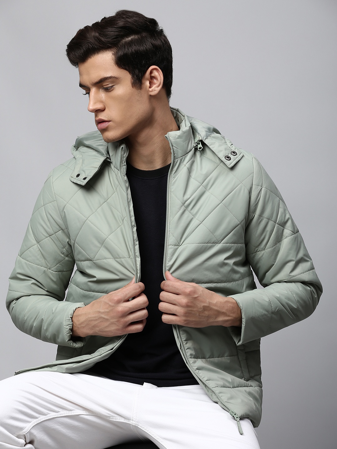 

Dennis Lingo Men Lightweight Outdoor Quilted Jacket, Green