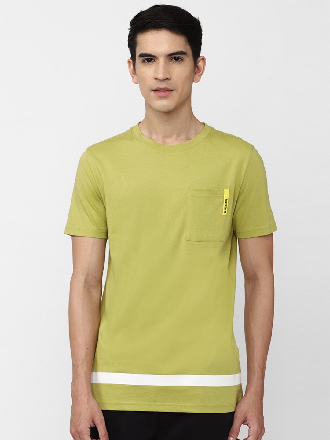 

FOREVER 21 Men Green T-shirt