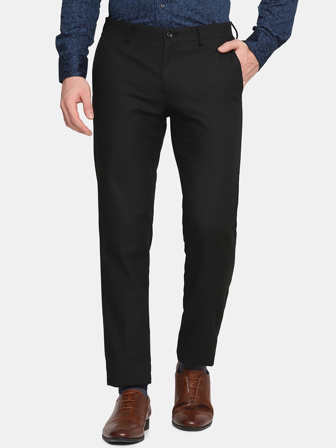 

Blackberrys Men Black Skinny Fit Trousers