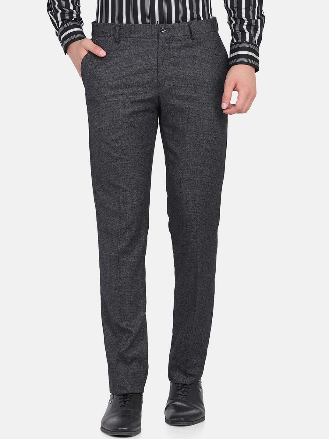 

Blackberrys Men Black Slim Fit Trousers