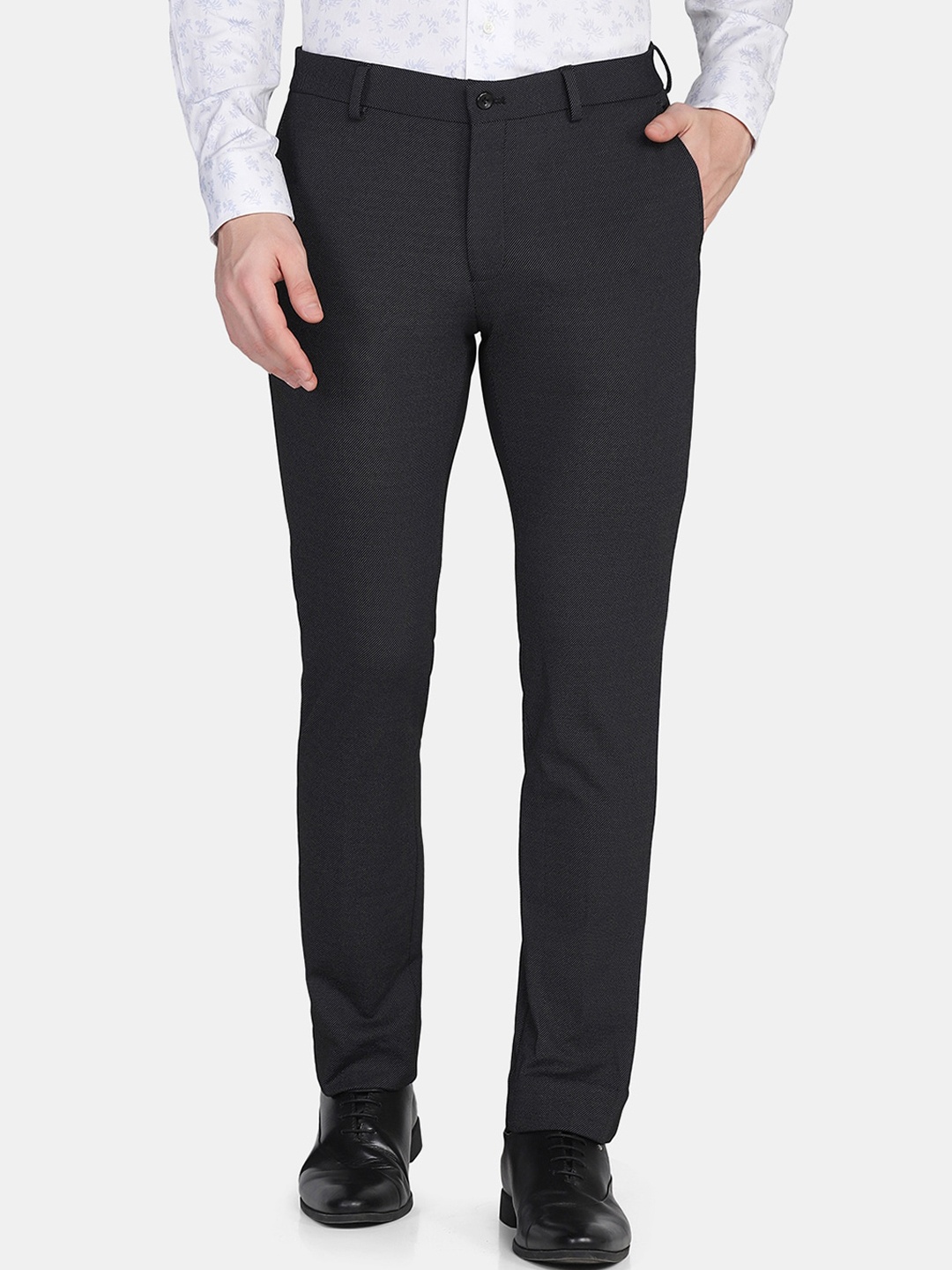 

Blackberrys Men Black Skinny Fit Trousers