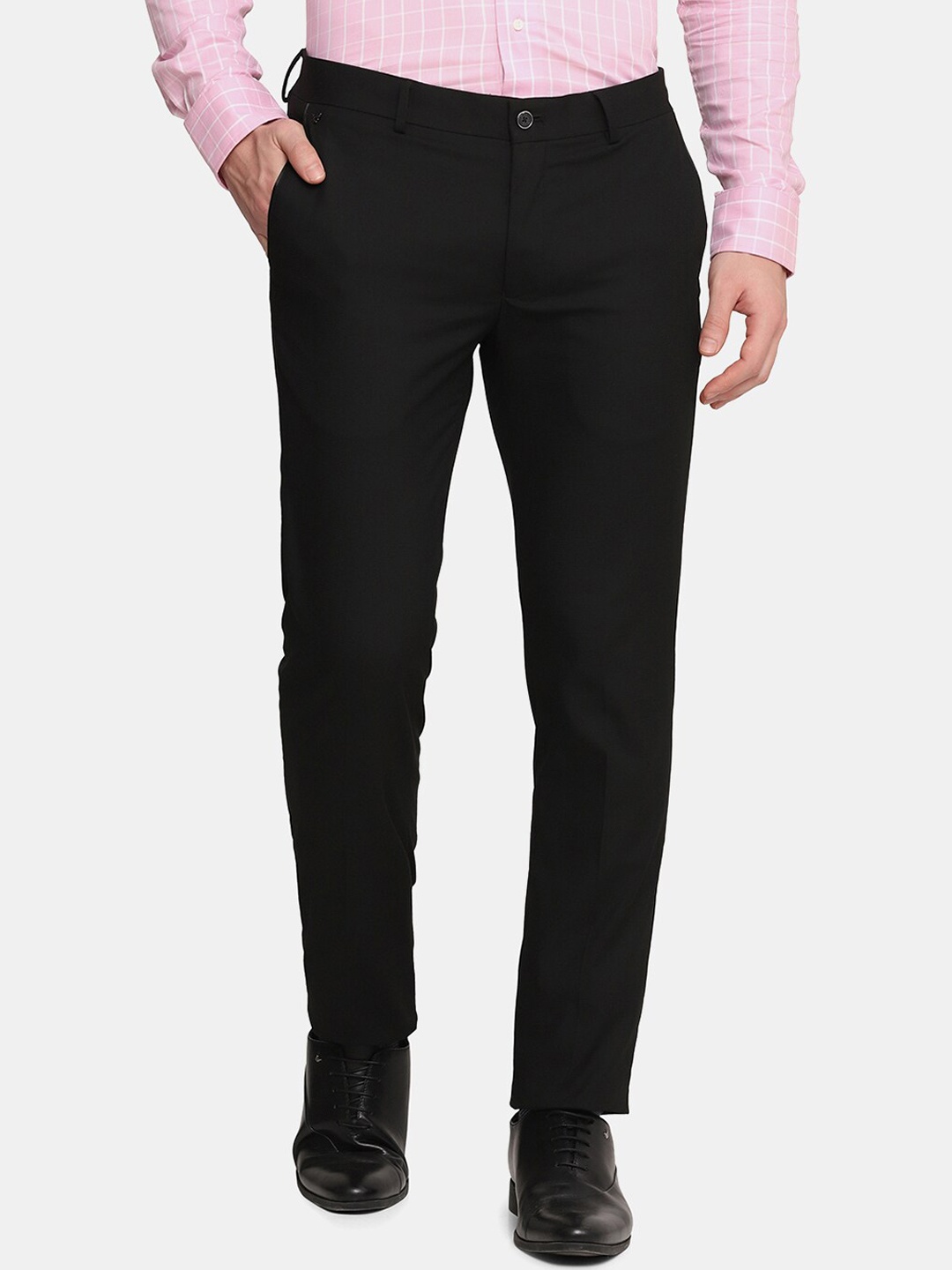 

Blackberrys Men Black Formal Trousers