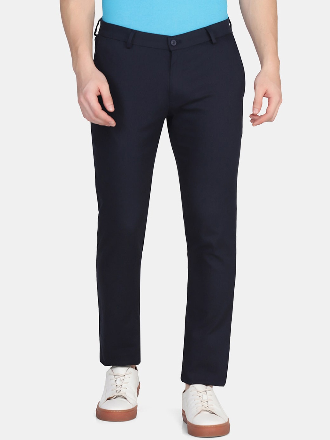 

Blackberrys TechPro Men Navy Casual Trouser, Navy blue