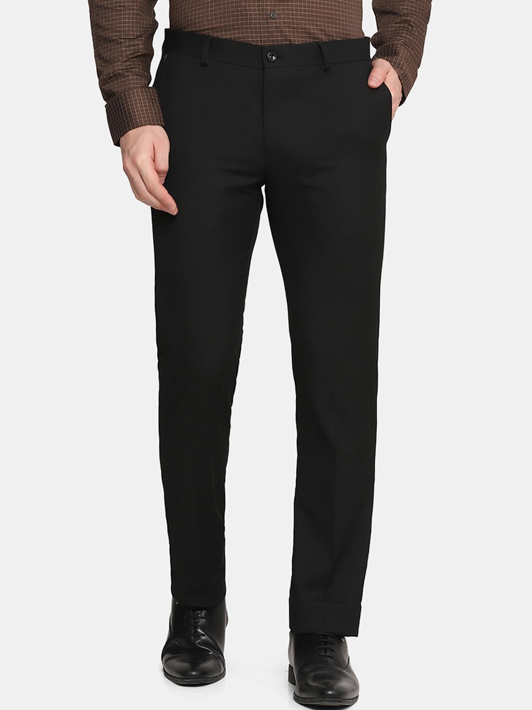 

Blackberrys Men Black Slim Fit Trousers