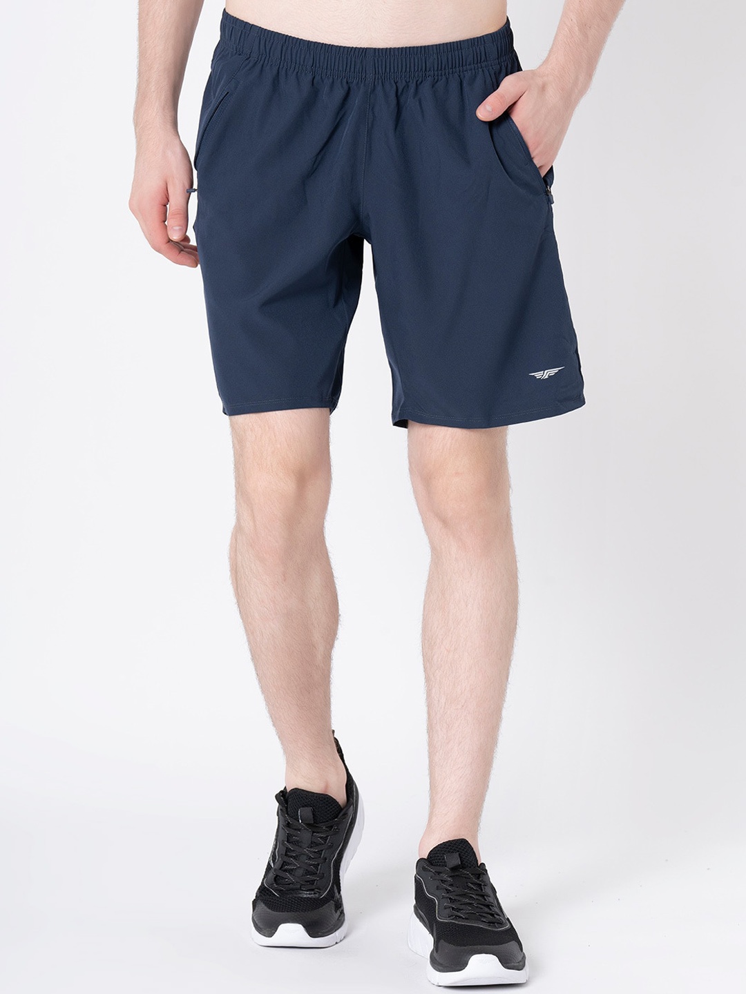 

Red Tape Men Navy Blue Activewear Shorts