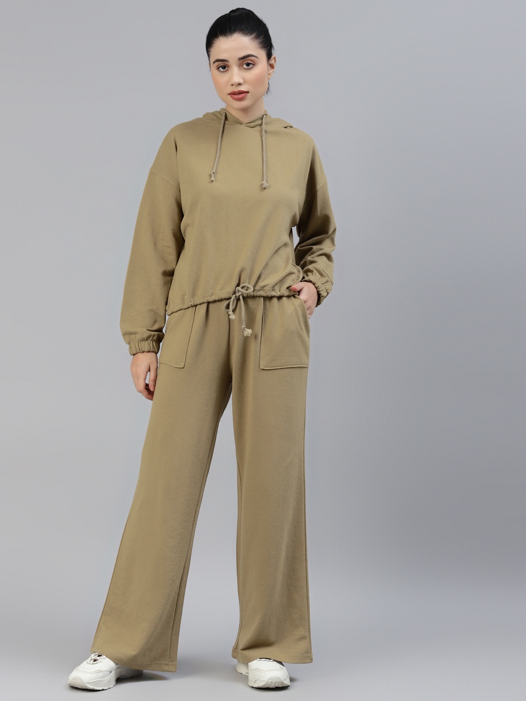 

Laabha Women Khaki Solid Tracksuit