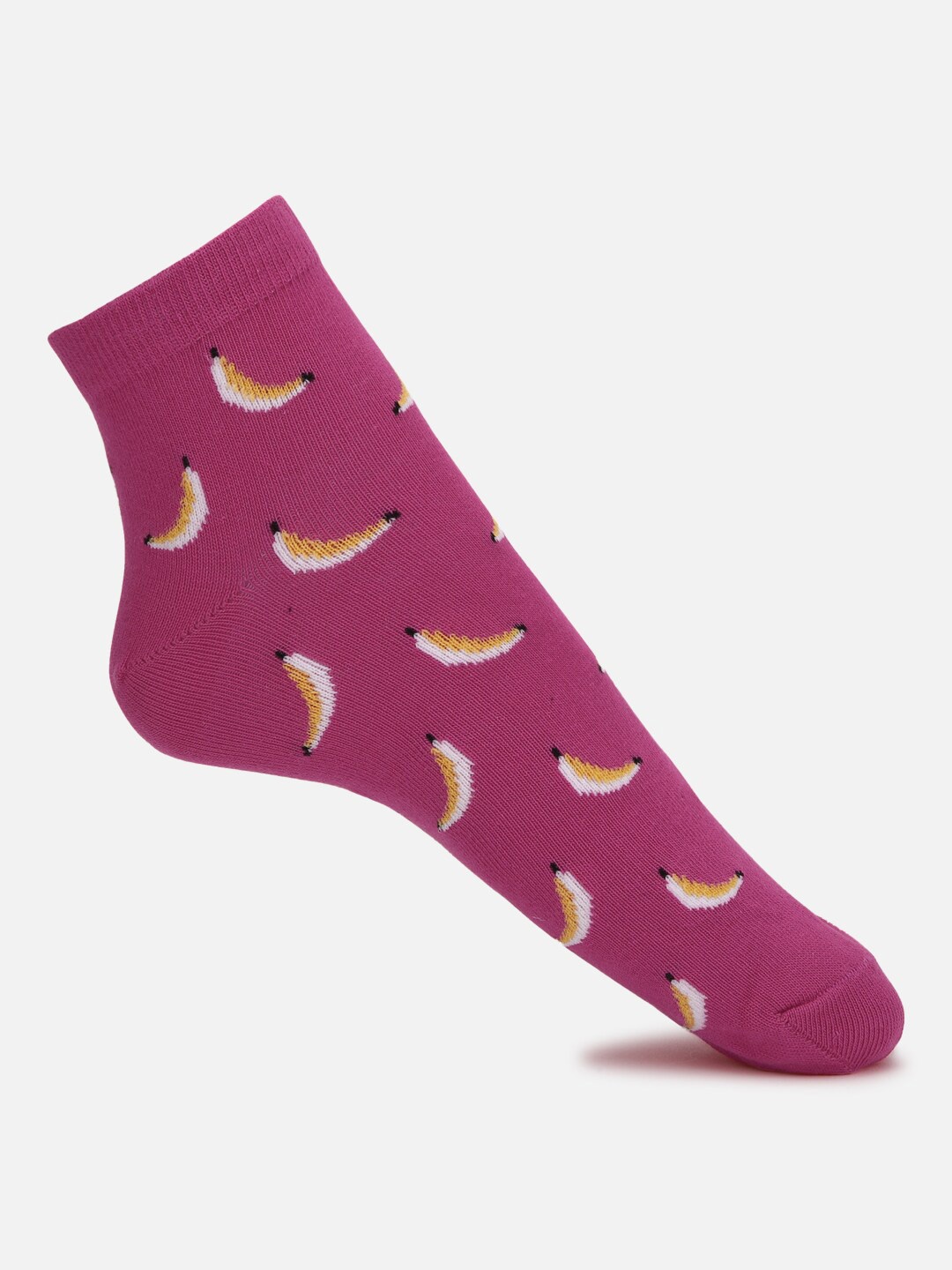 

FOREVER 21 Women Pink Patterned Ankle-Length Socks