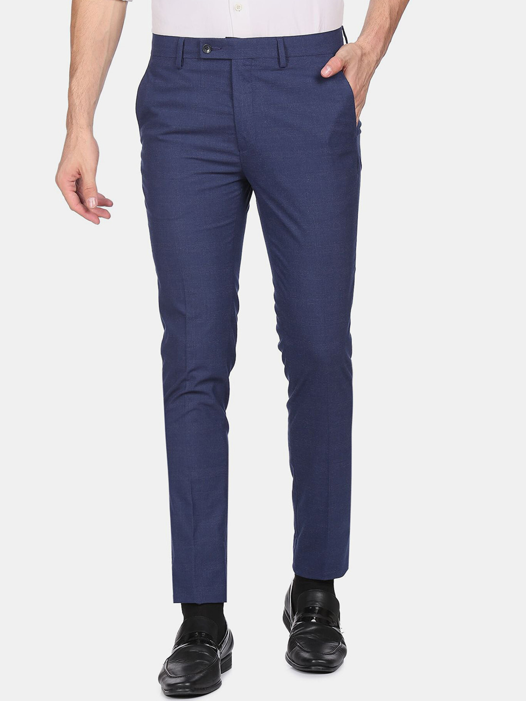 

Arrow Men Blue Slim Fit Formal Trouser