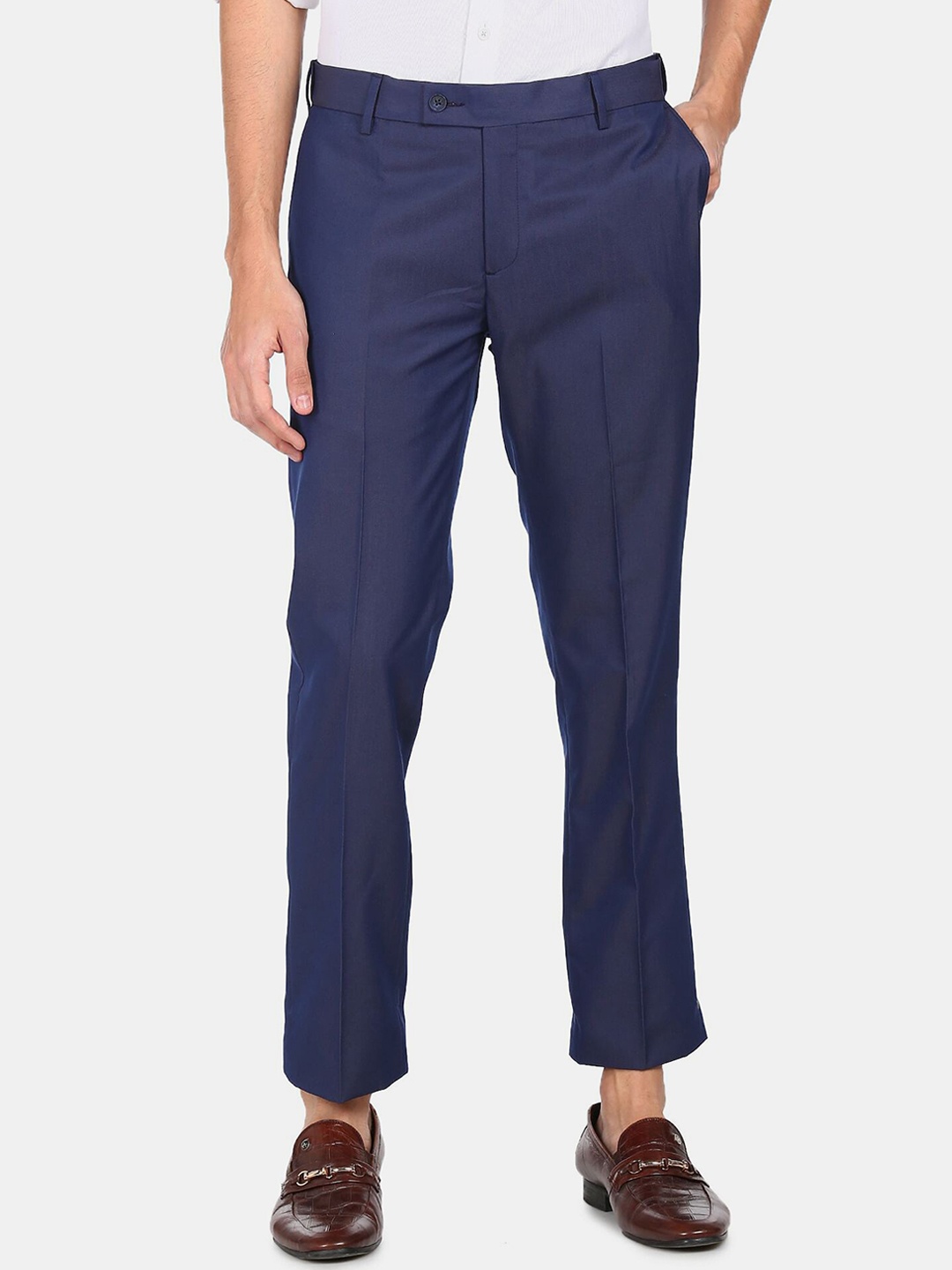 

Arrow Men Blue Formal Trouser