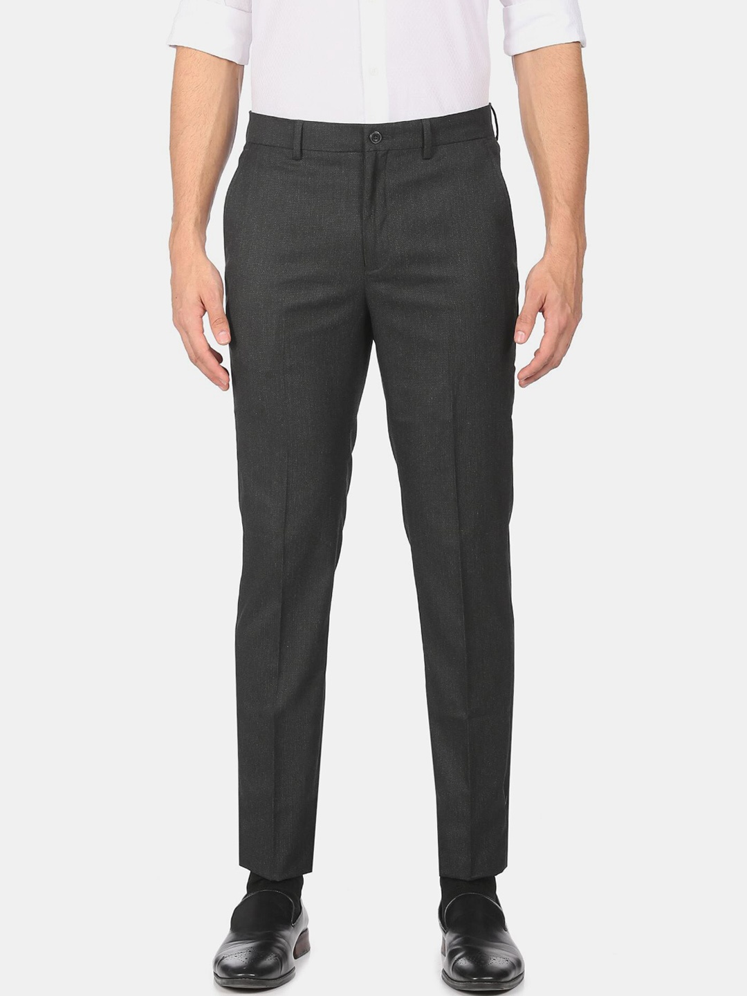 

Arrow Men Black Formal Trousers