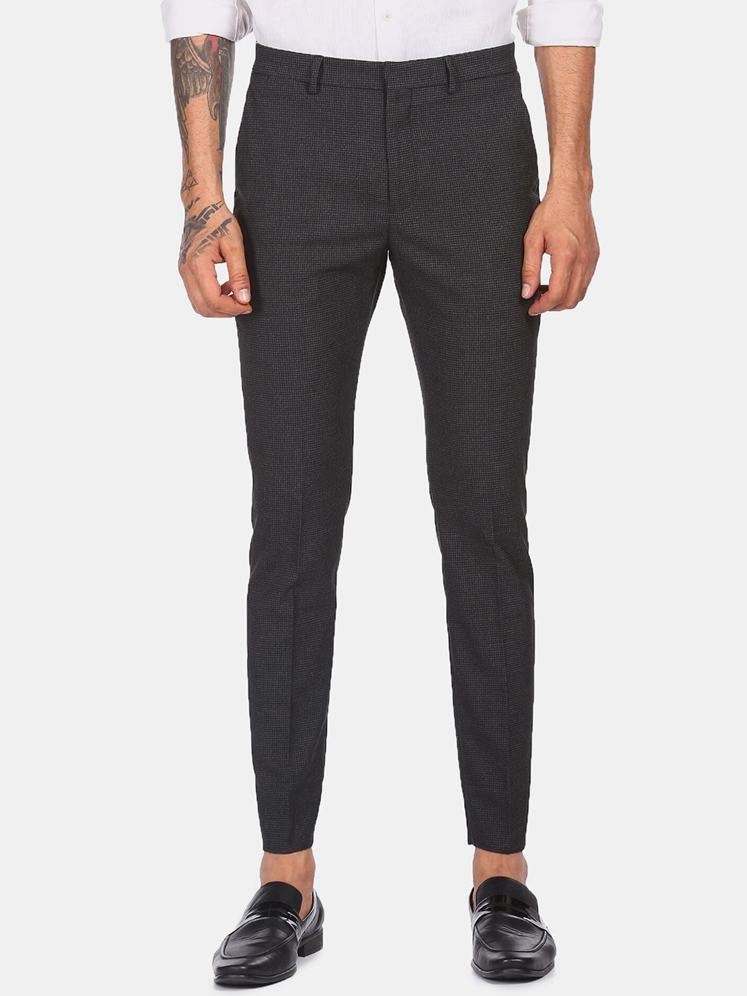

Arrow New York Men Grey Formal Trouser
