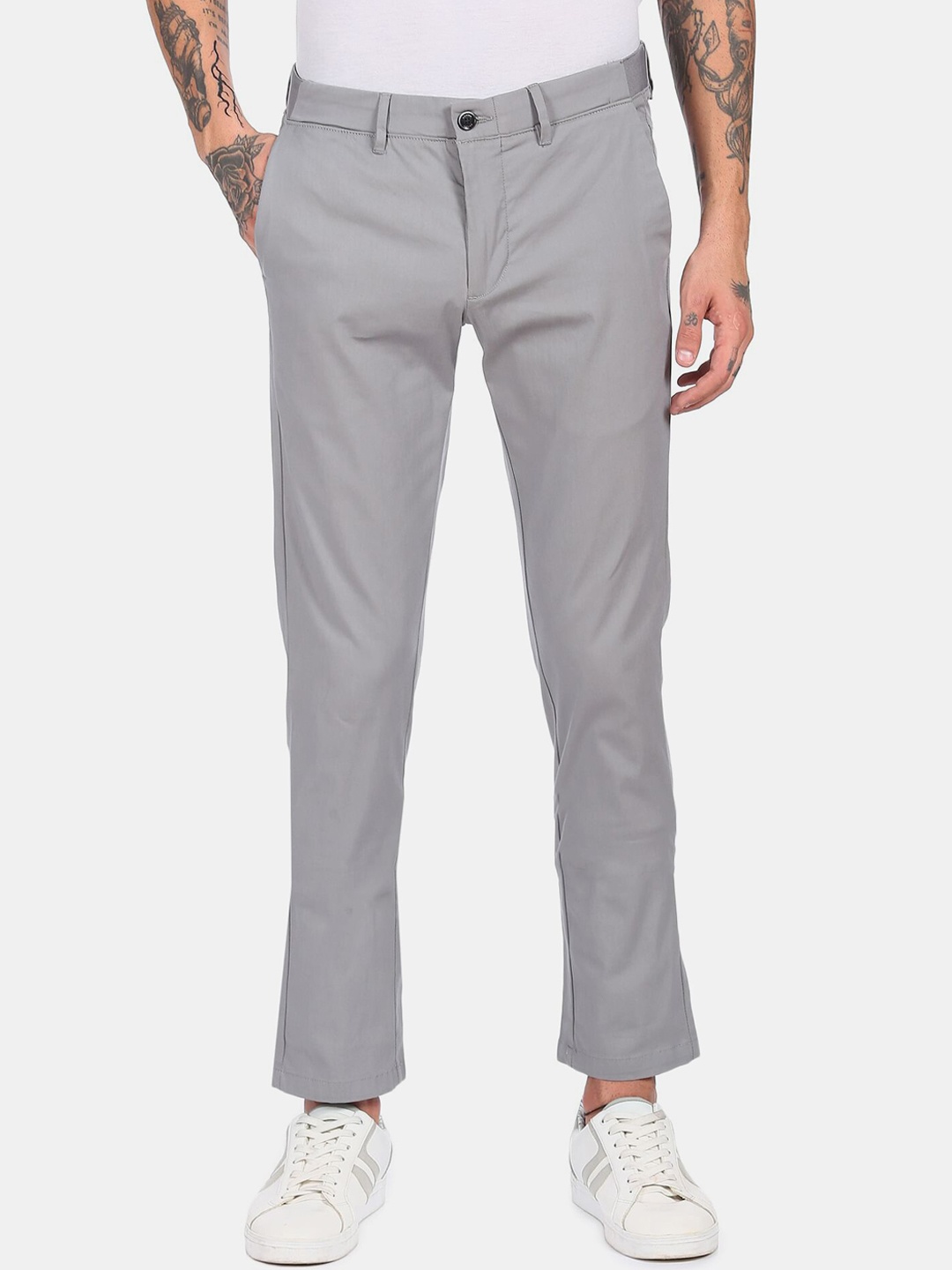 

Arrow Sport Men Grey Trousers