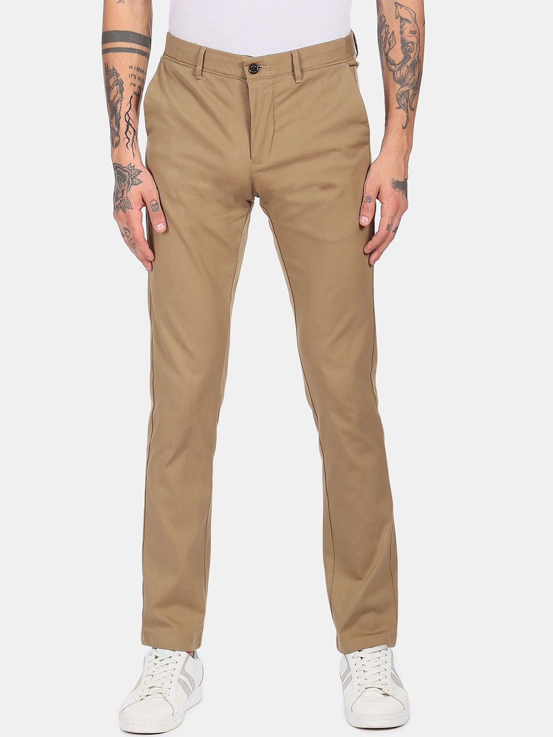 

Arrow Sport Men Beige Chinos Trousers
