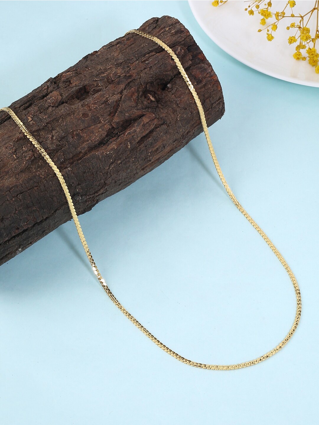 

Natures Buggy Men Gold-Toned Brass Gold-Plated Chain