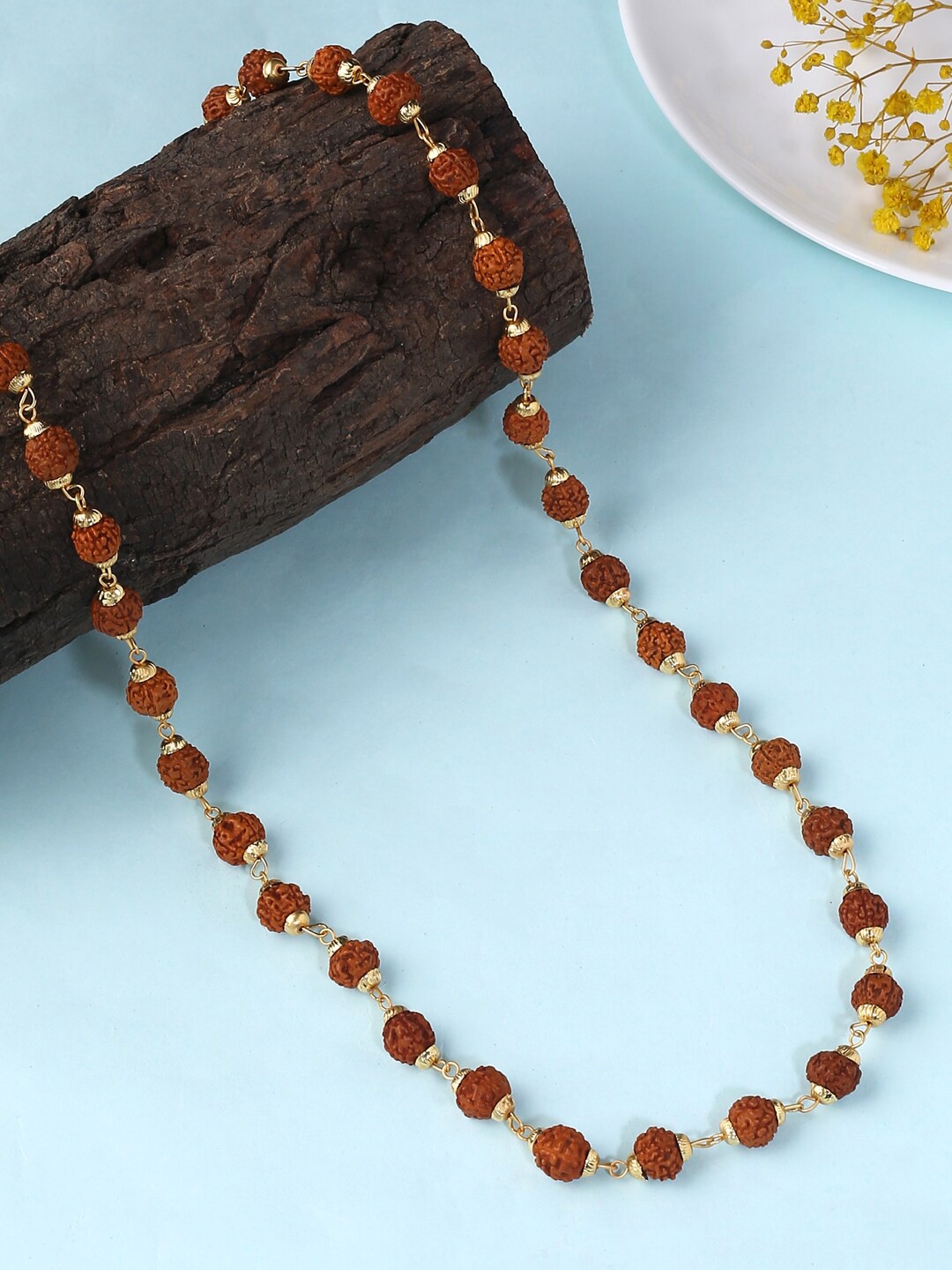 

Natures Buggy Men Gold-Toned & Brown Brass Gold-Plated Chain
