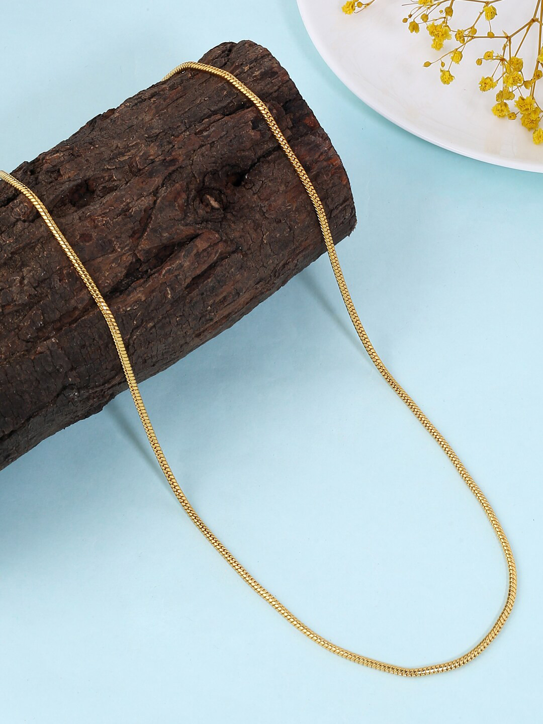 

Natures Buggy Men Gold-Toned Brass Gold-Plated Chain