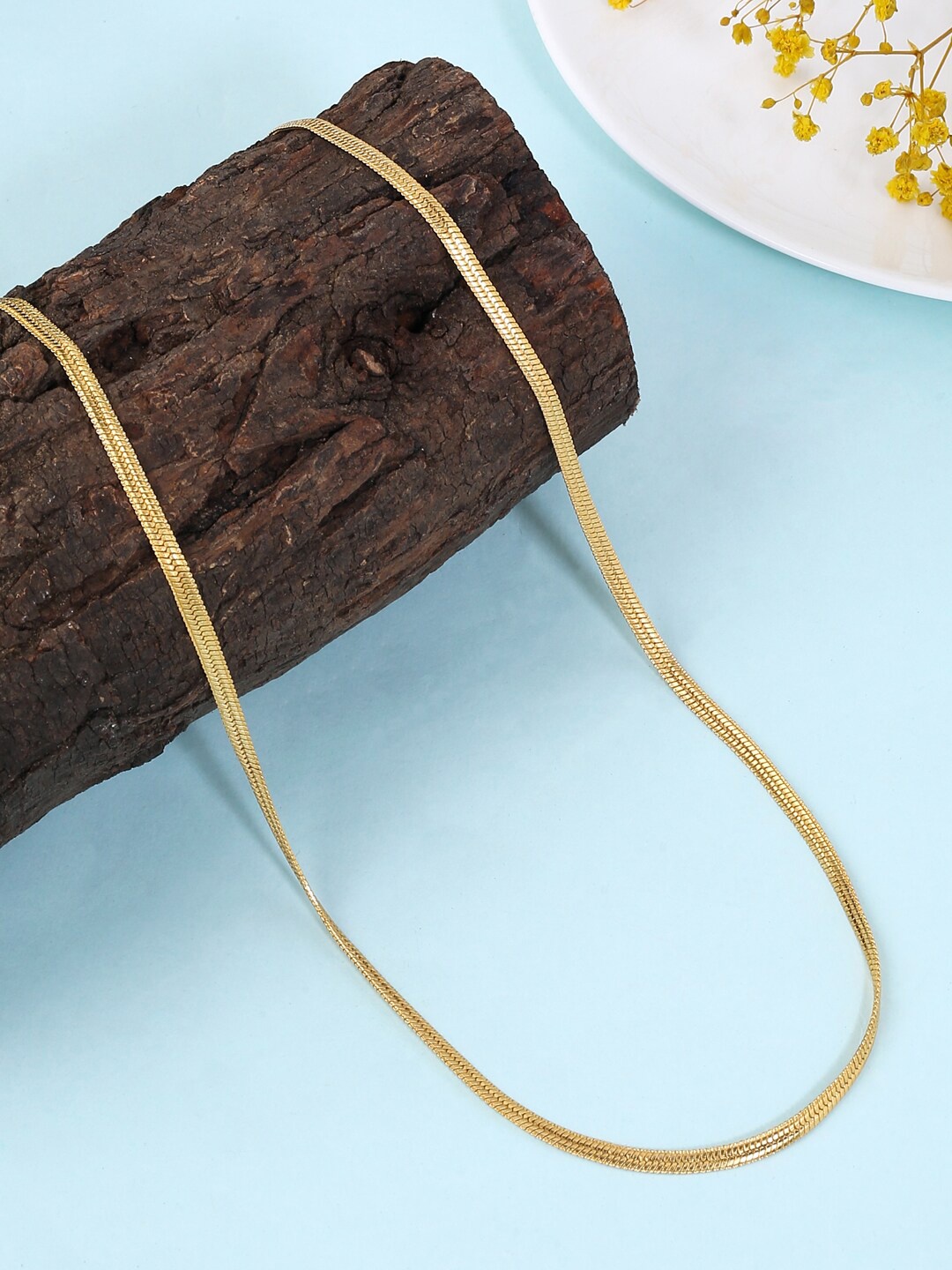 

Natures Buggy Men Gold-Toned Brass Gold-Plated Chain
