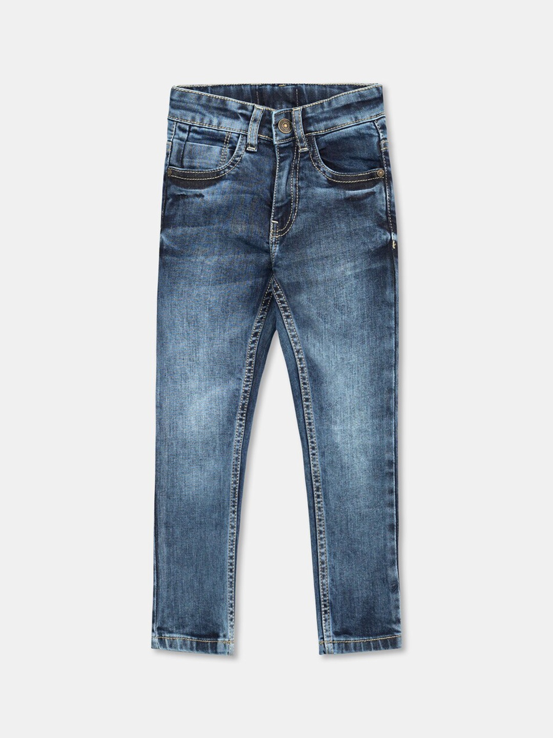 

R&B Boys Blue Low Distress Light Fade Jeans