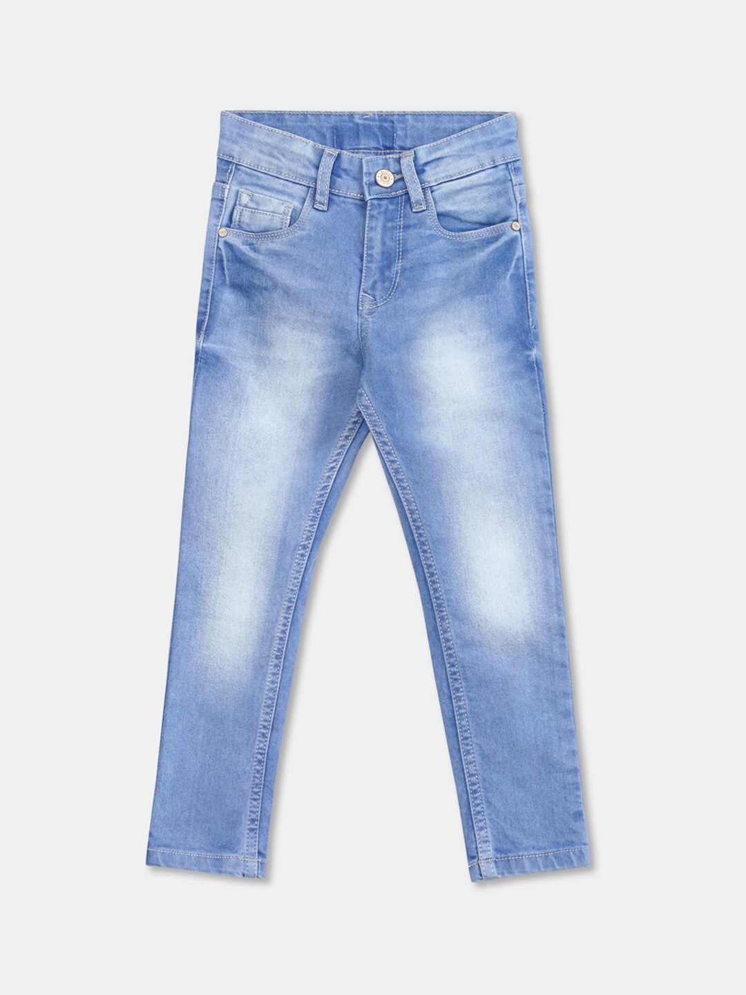 

R&B Boys Blue Mildly Distressed Heavy Fade Jeans