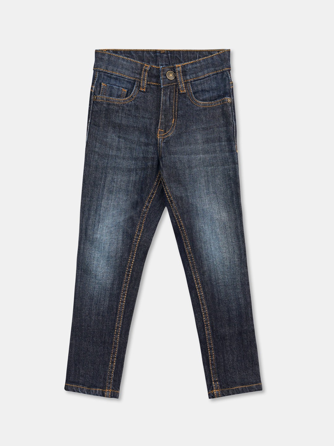 

R&B Boys Light Fade Cotton Jeans, Blue