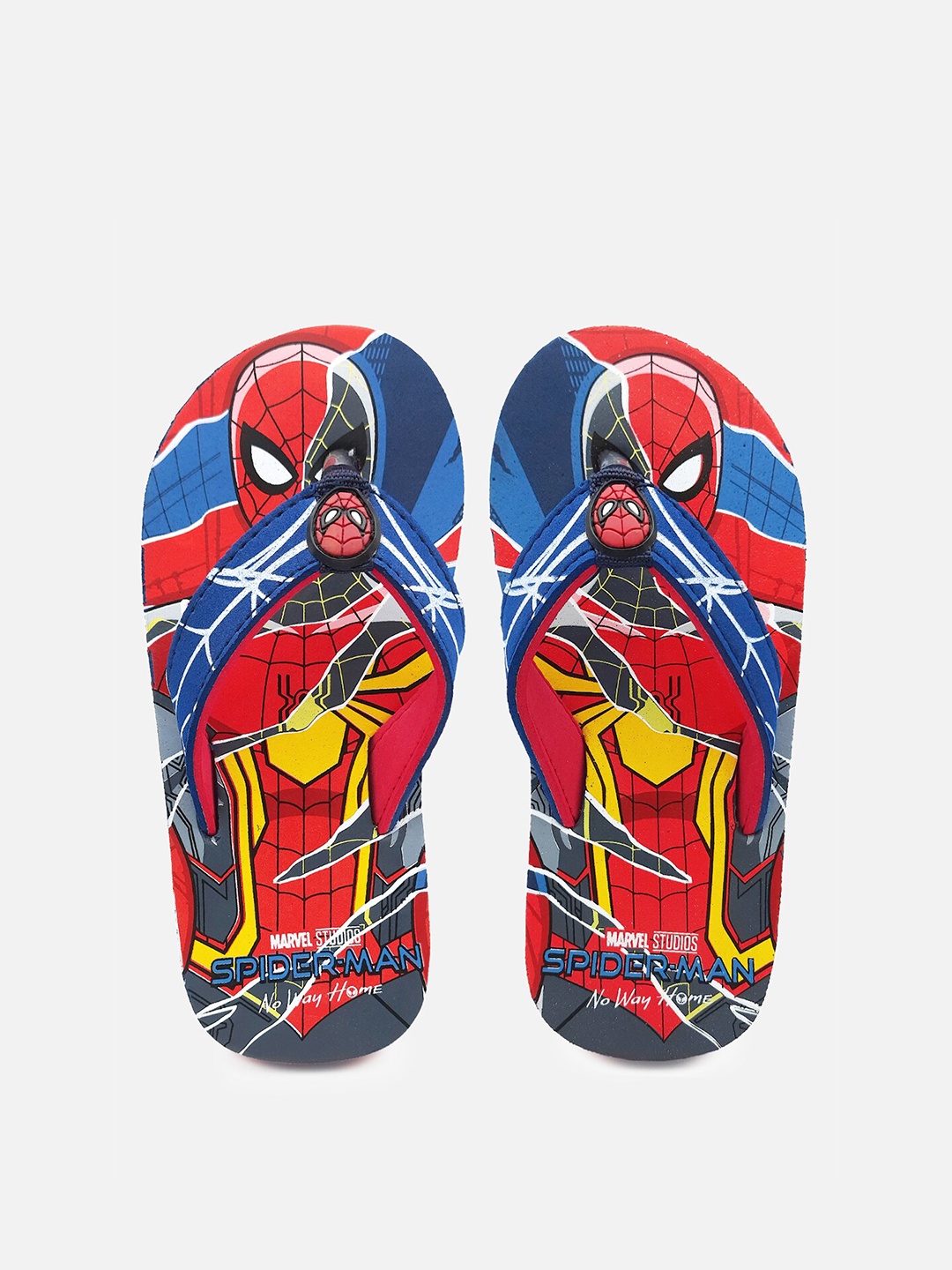 

Kids Ville Boys Blue & Red Spider-Man No Way Home Printed Rubber Thong Flip-Flops