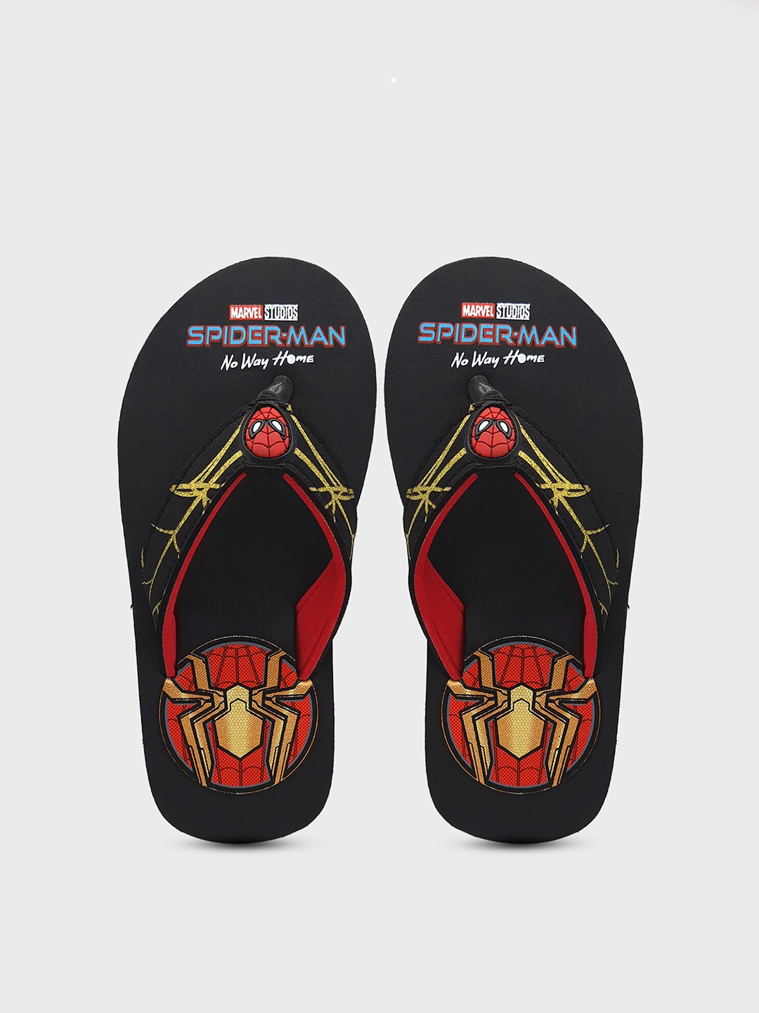 

Kids Ville Boys Black & Red Spider-Man No Way Home Printed Rubber Thong Flip-Flops