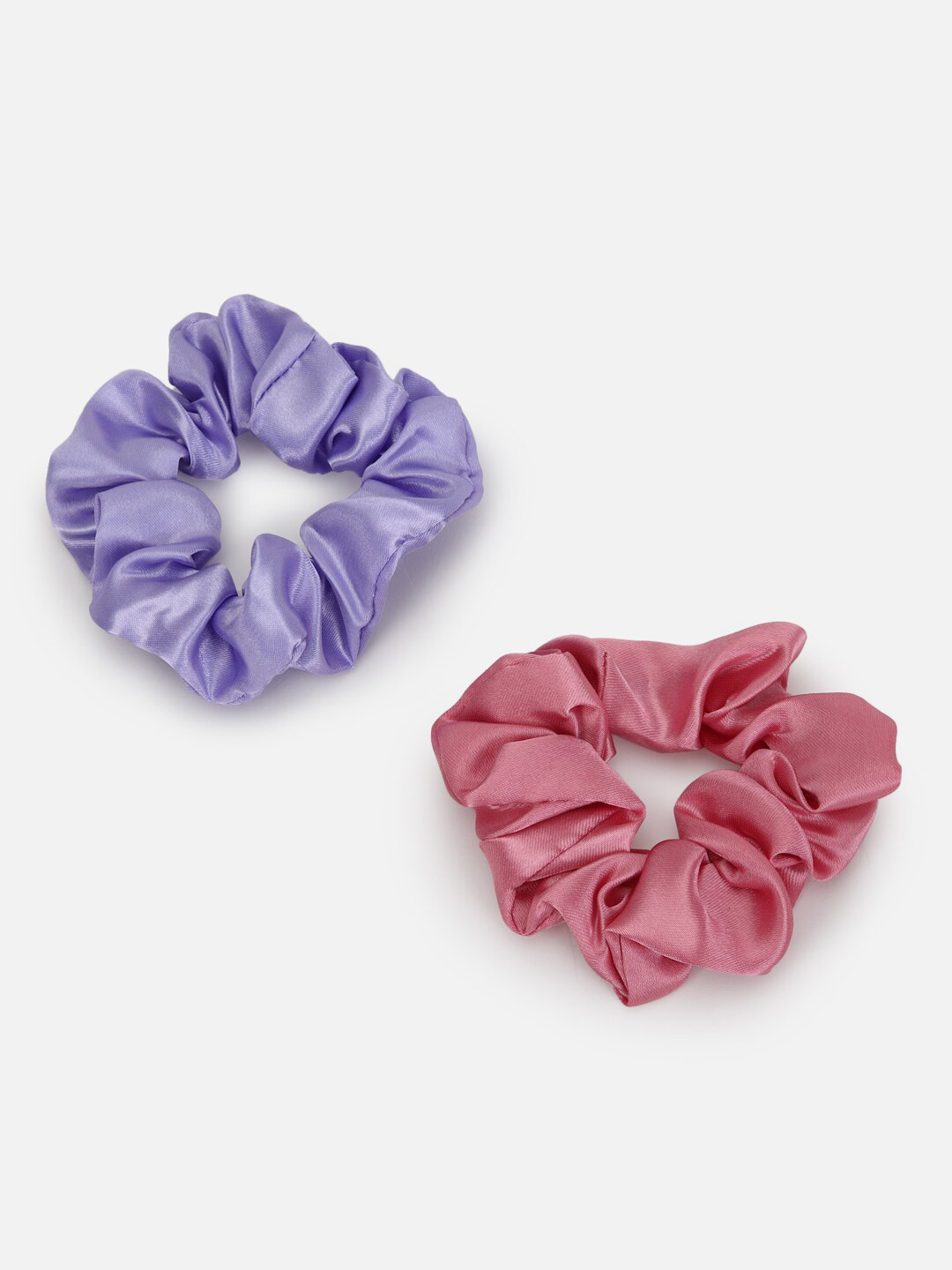 

Forever 21 Lavender & Pink Set Of 2 Solid Ponytail Holders