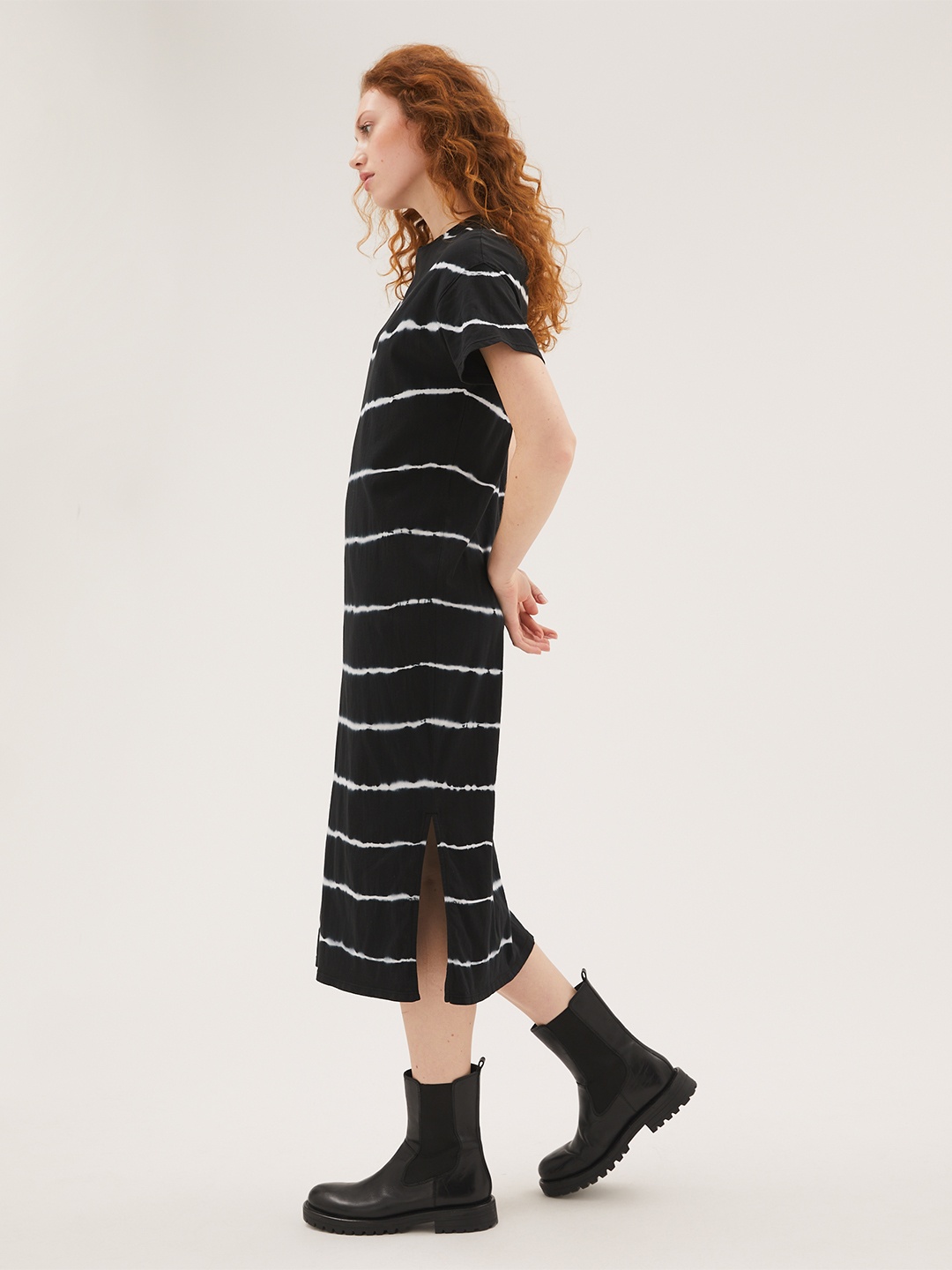 

Marks & Spencer Black Striped Maxi Midi Dress