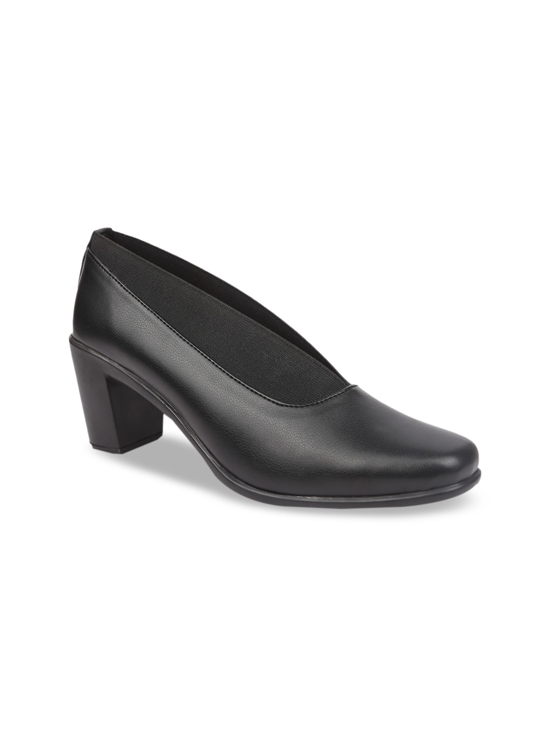 

VALIOSAA Women Black Block Pumps