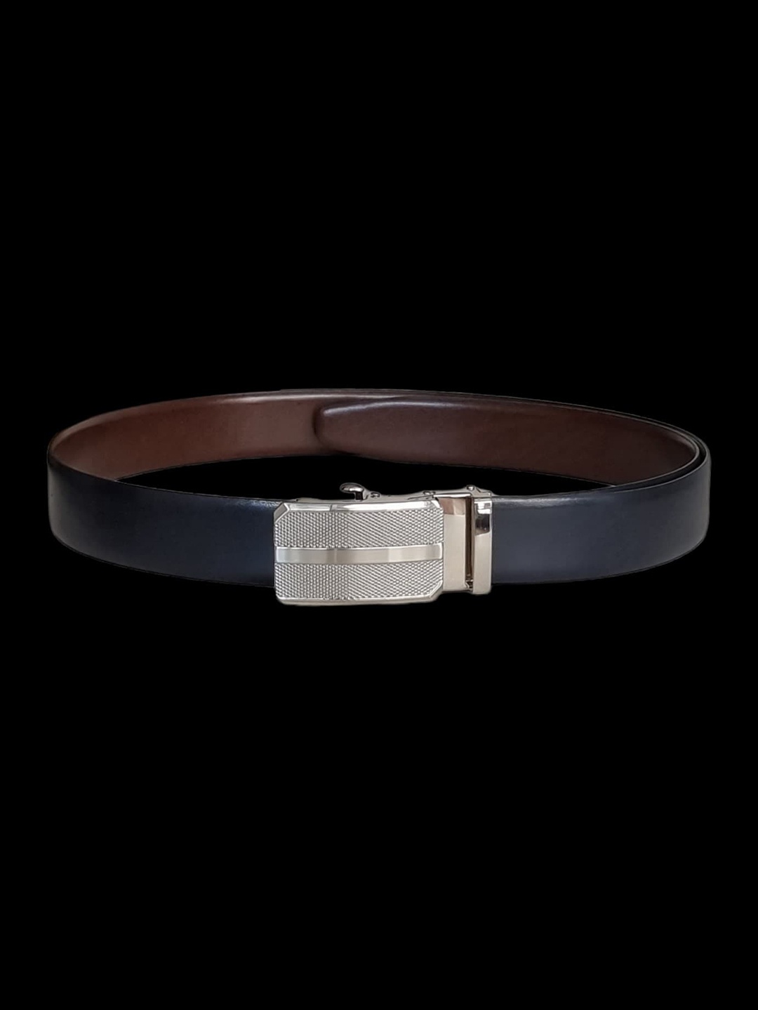 

Ultimo Men Black Textured PU Formal Belt