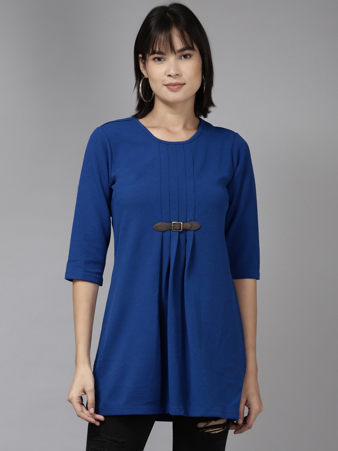 

Aarika Blue Longline Top