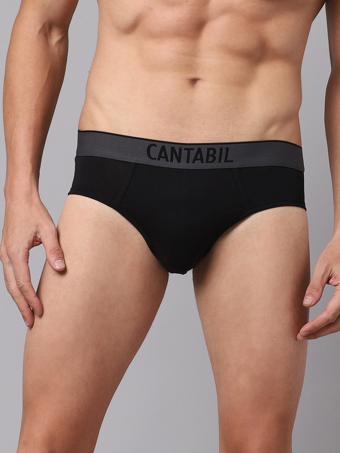 

Cantabil Men Black Pack Of 2 Briefs MBRF00016_BLACK-Black