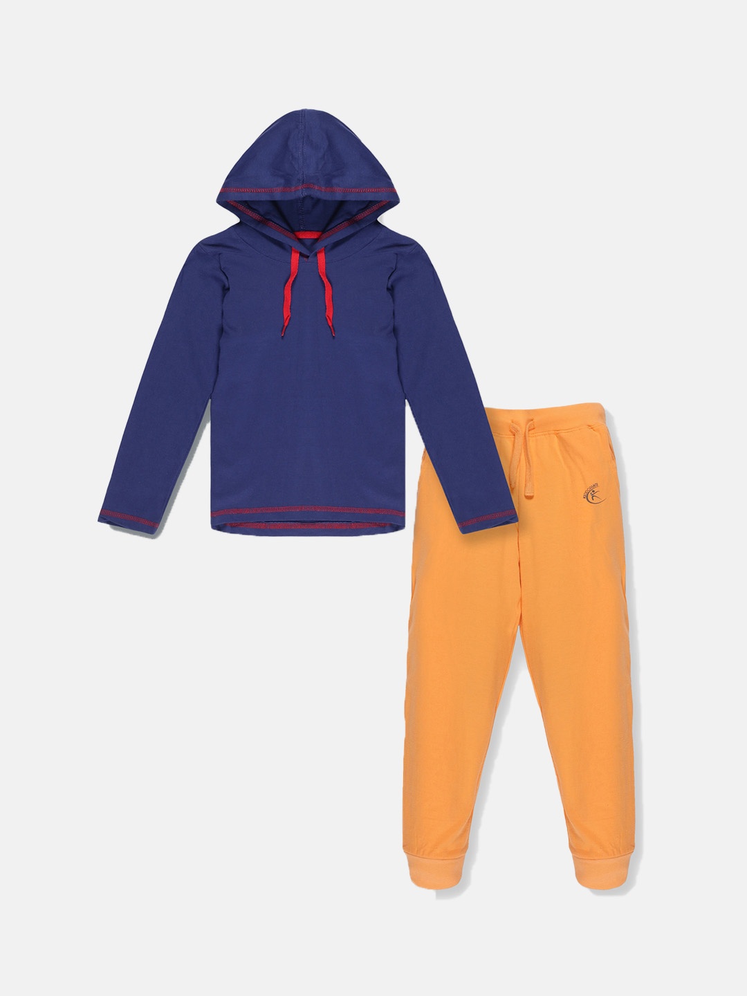 

KiddoPanti Boys Solid Sweatshirt & Joggers, Blue