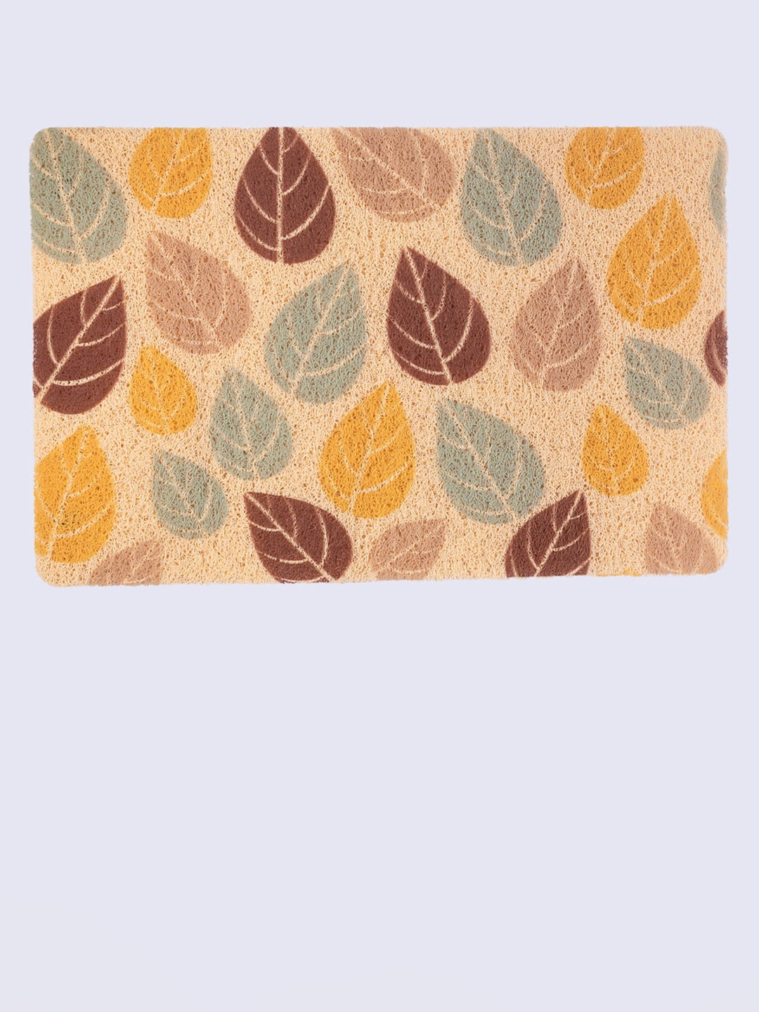 MARKET99 Peach-Coloured Printed Doormat