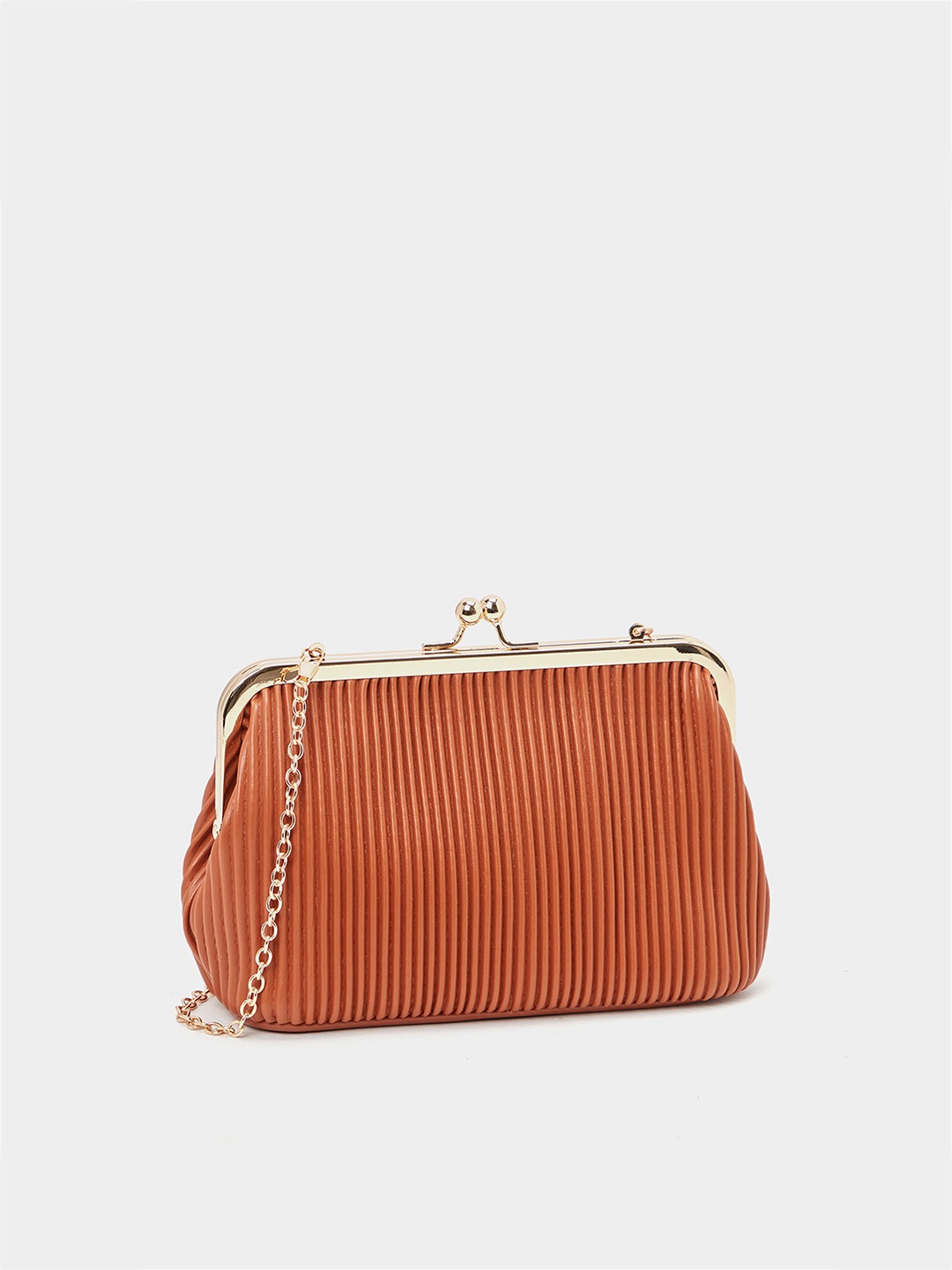 

Styli Bucket Sling Bag With Quilted, Brown