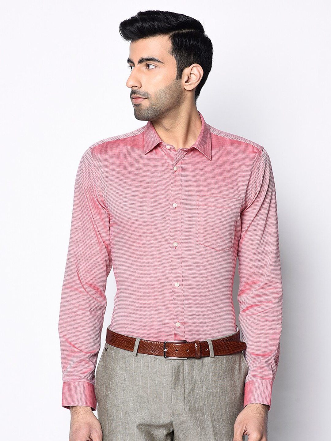 

Blackberrys Men Red Slim Fit Formal Shirt