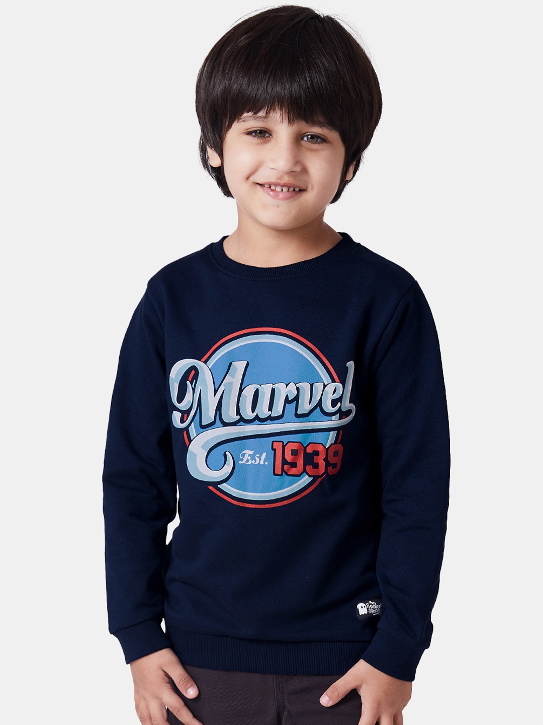 

The Souled Store Boys Blue Printed Sweatshirt