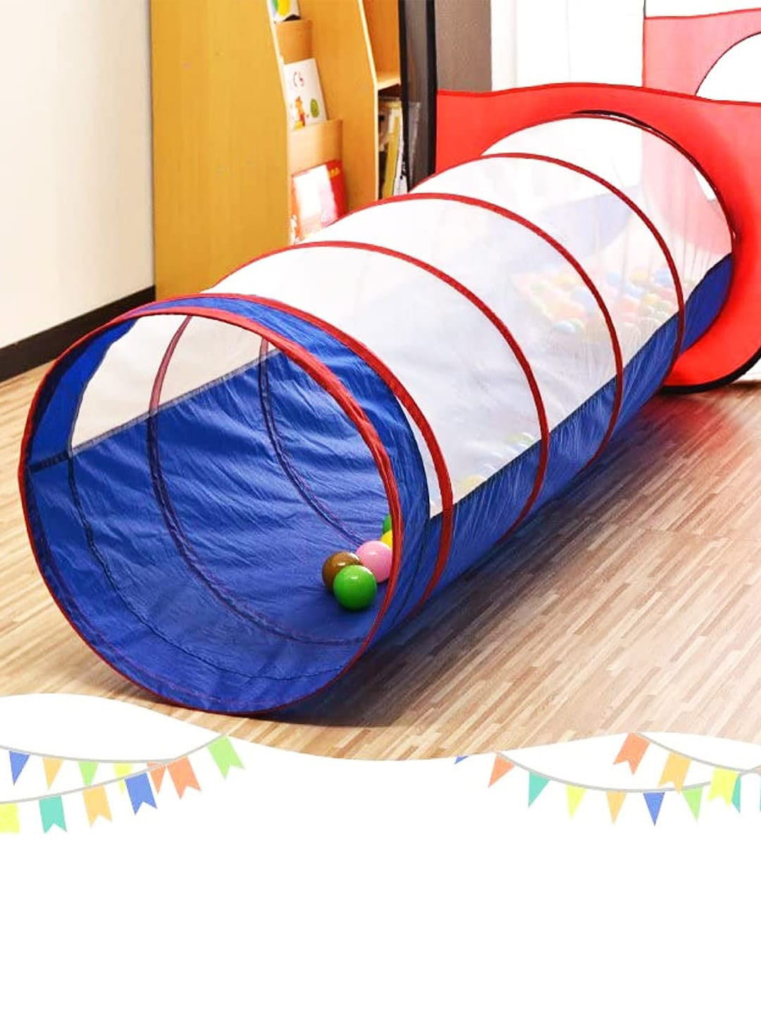 

WEMBLEY Kids Foldable Tunnel Tent, Blue
