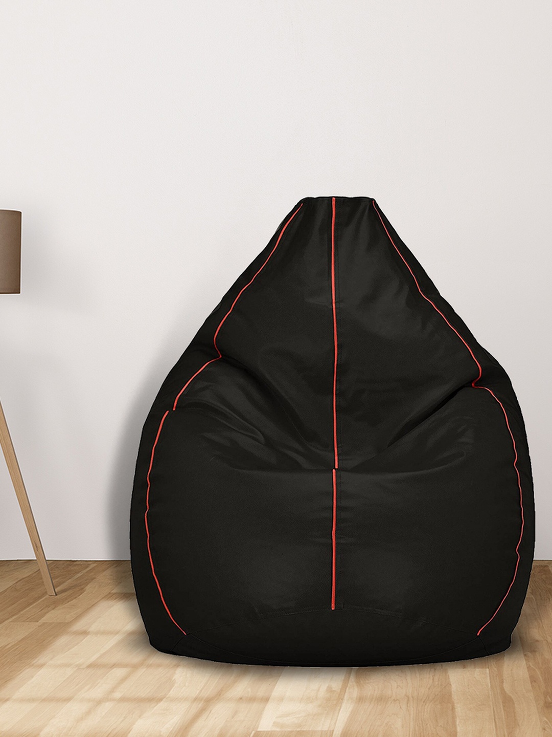 

SHIRA 24 Black Solid Jumbo Tear Drop Bean Bag Cover