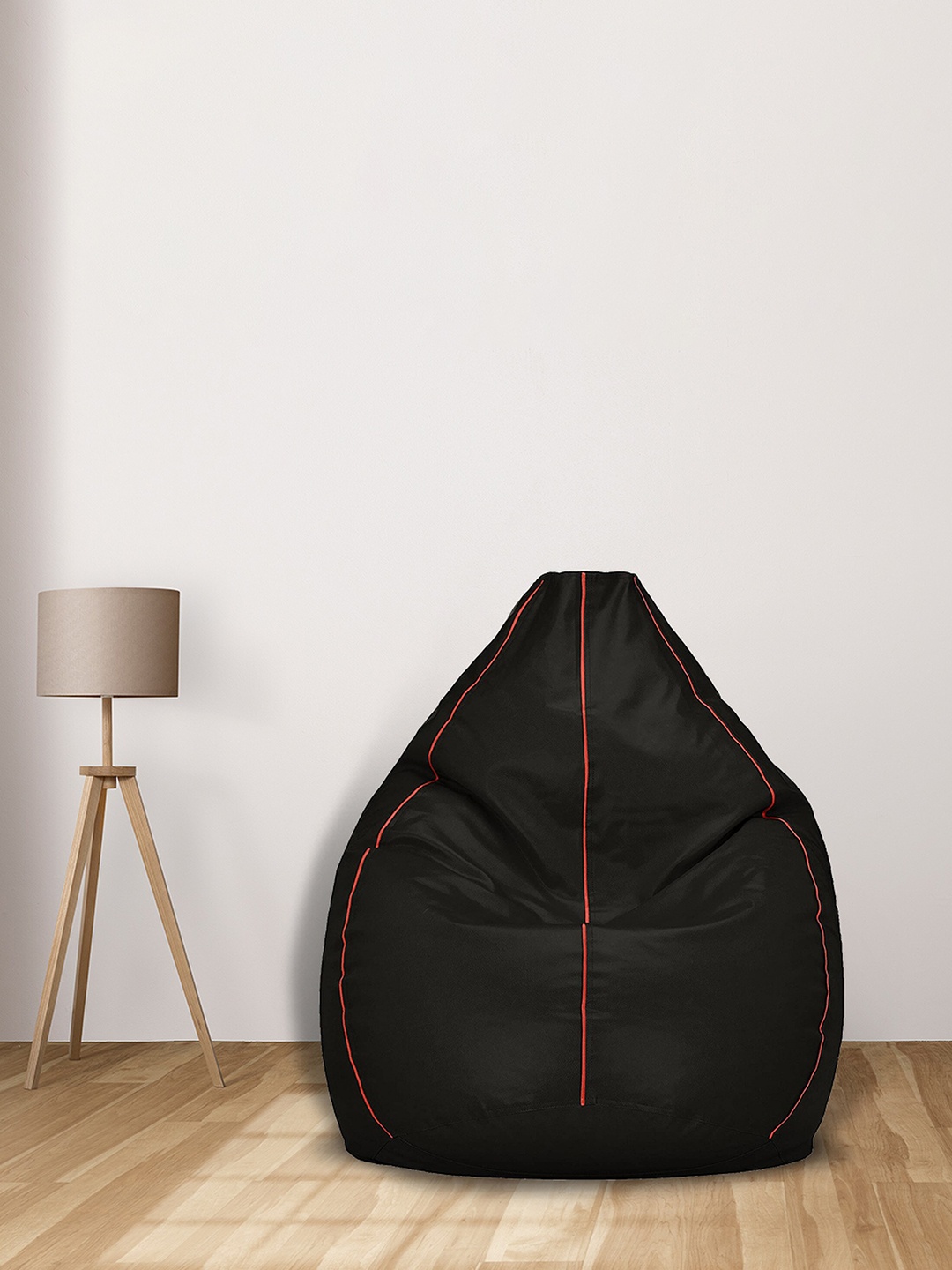 

SHIRA 24 Black Solid XXL Tear Drop Bean Bag Cover