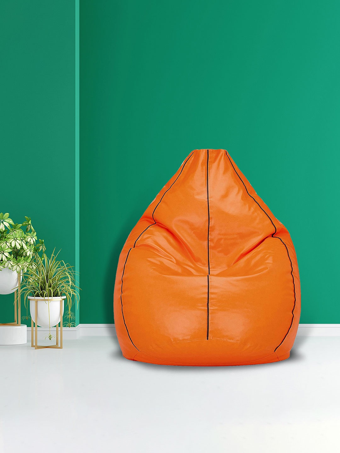 

SHIRA 24 Orange Solid XXL Bean Bag Cover