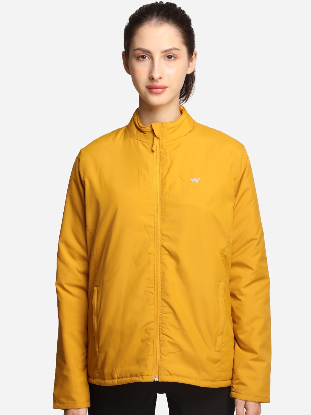 

Wildcraft Women Yellow Lightweight Open Front Jacket
