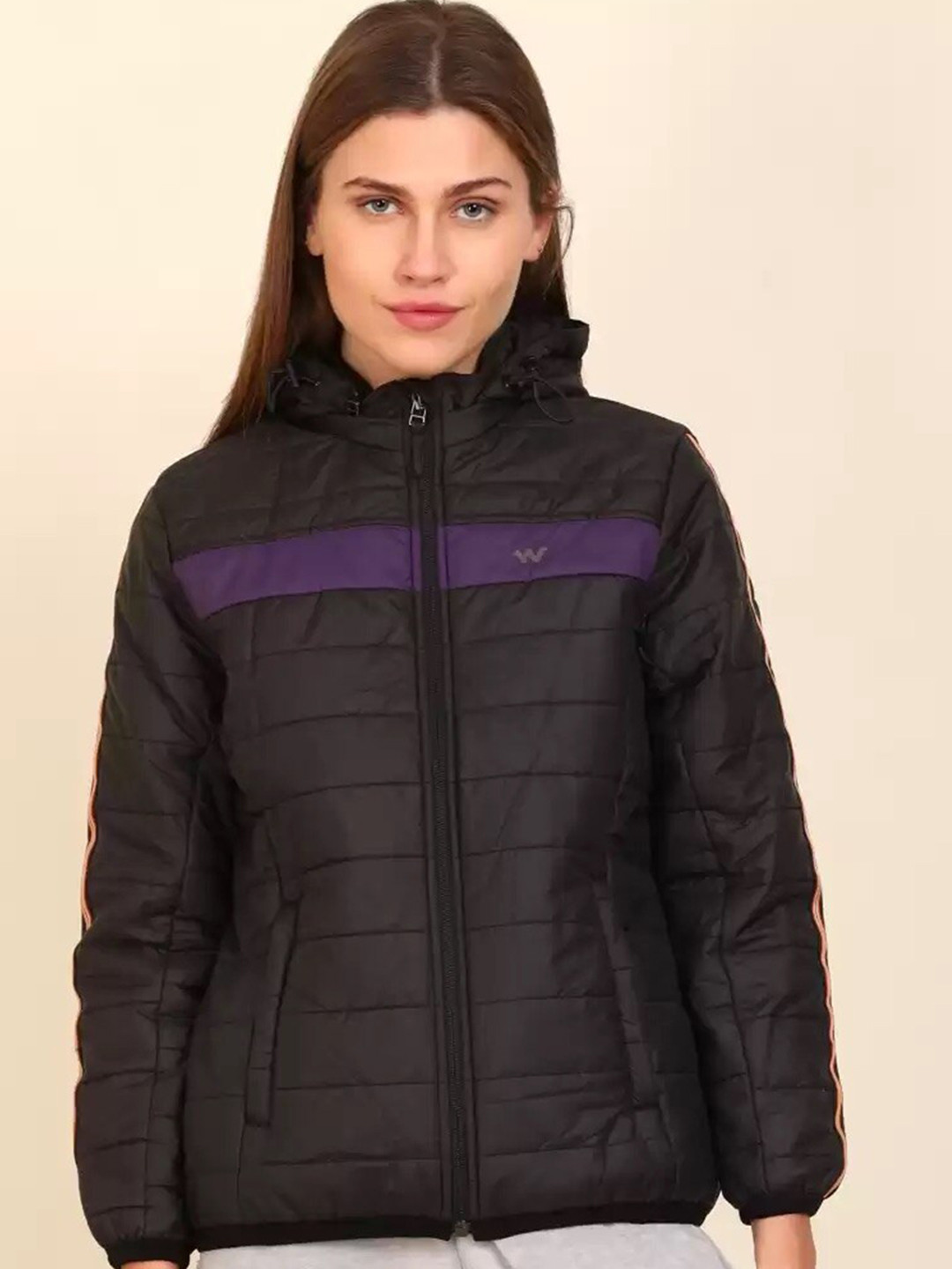 

Wildcraft Women Black Windcheater Padded Jacket