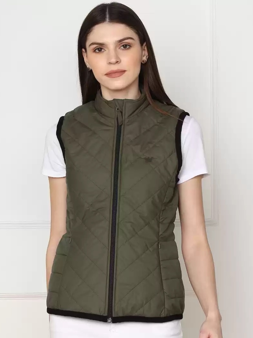 

Wildcraft Women Olive Green Lightweight Quilted Jacket