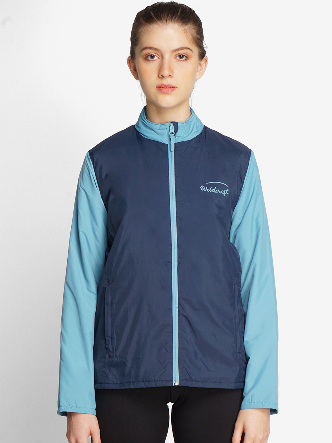 

Wildcraft Women Navy Blue Lightweight Outdoor Sporty Jacket