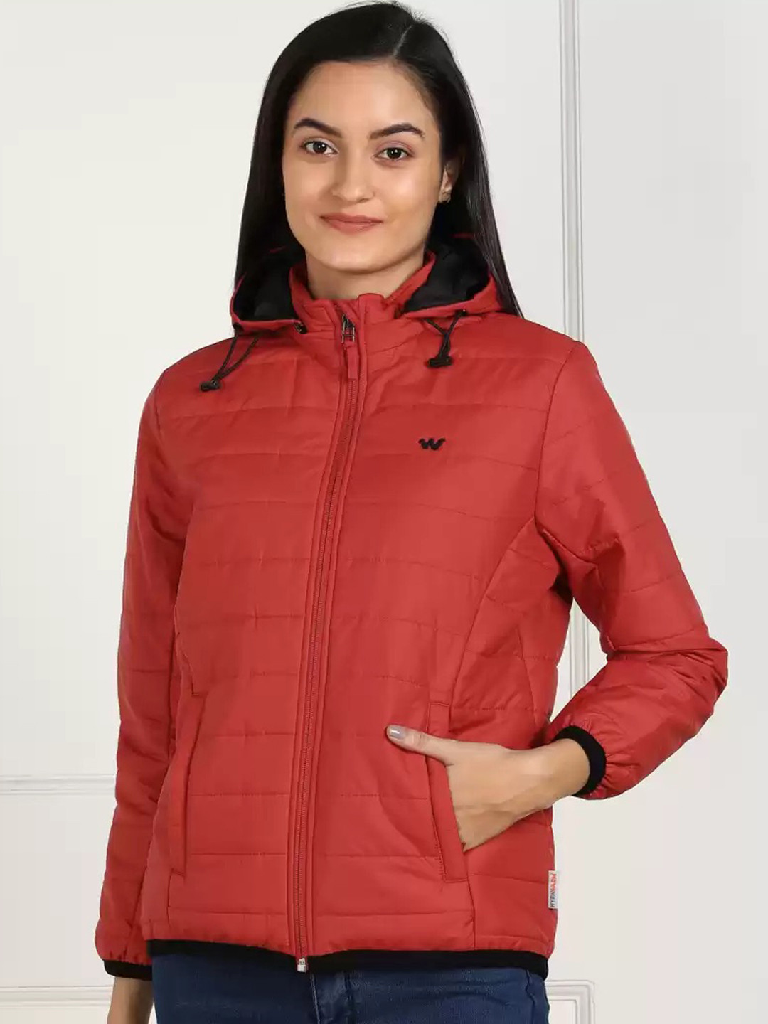 

Wildcraft Women Red Windcheater Padded Jacket