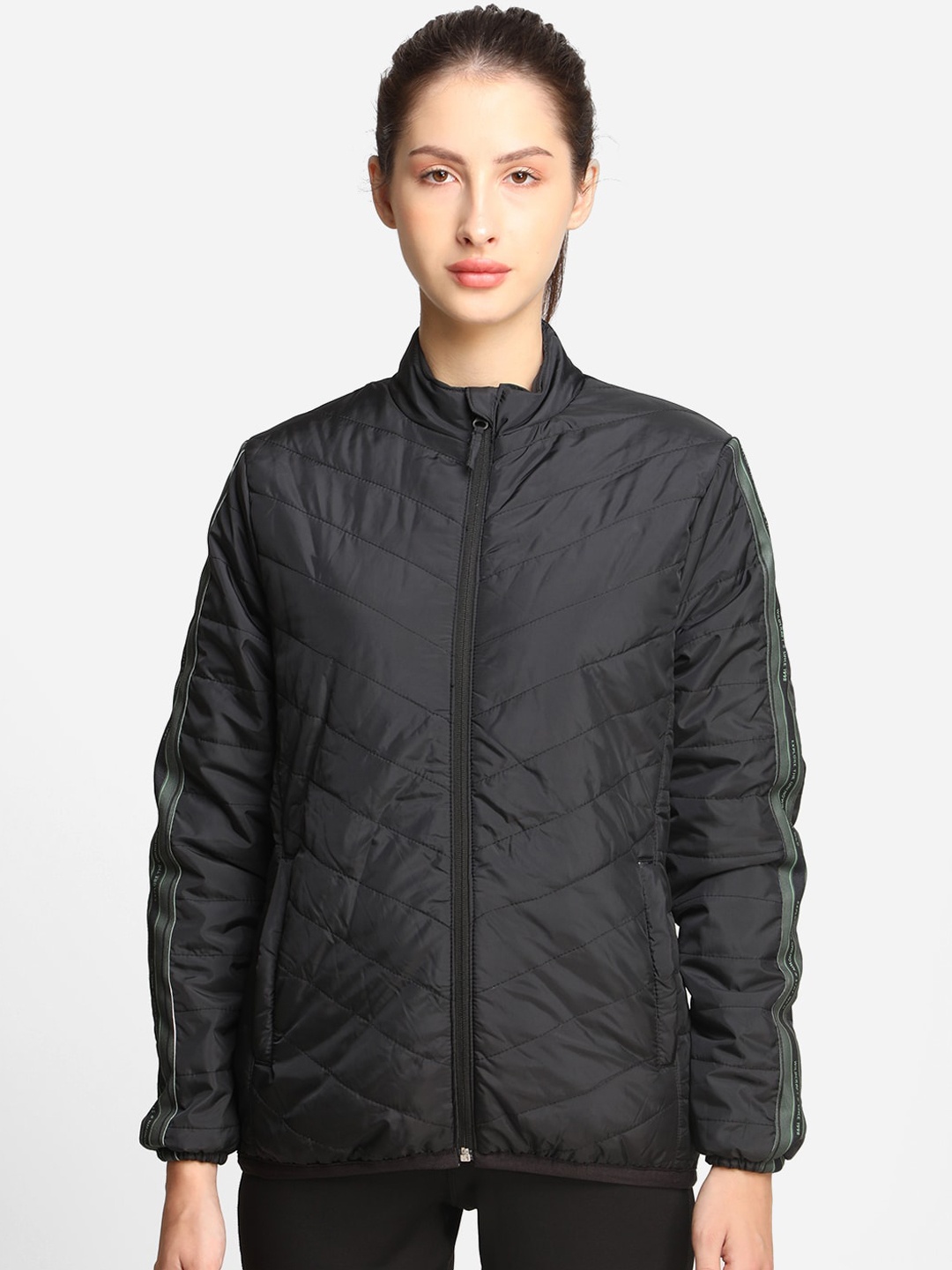 

Wildcraft Women Black Windcheater Padded Jacket